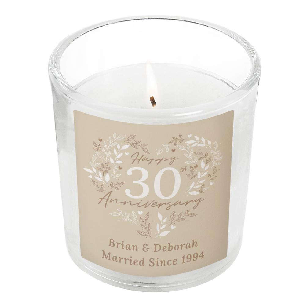 Personalised 40th Ruby Wedding Anniversary Jar Candle £8.99